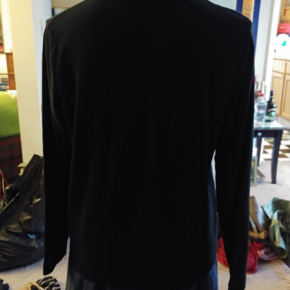 Black Top Kim Rogers Long Sleeve Cotton Shirt - Picture 7 of 8